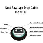 Bow Type FTTH Drop Cable , External Duct Non Metallic Fiber Optic Cable