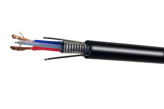 Photoelectric Composite Fiber Optic Cable , Outdoor Electric Powered Fiber Cable